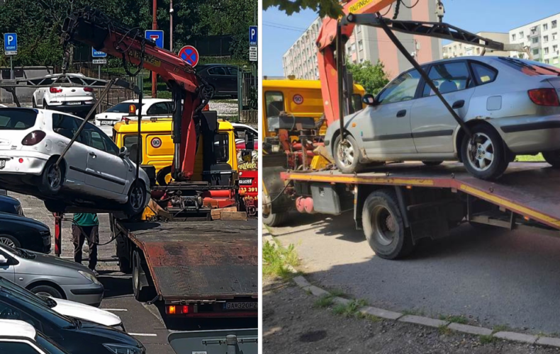 Mestská polícia za spolupráce odťahovej služby odstránila dve staré vozidlá, ktorých majitelia nereagovali na výzvy polície