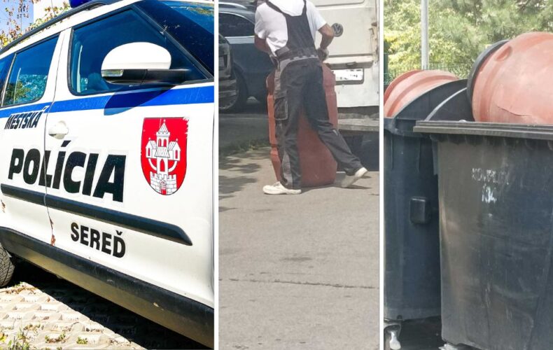 Vodič dodávky sa chcel odpadu zbaviť vyložením na viacerých uliciach v Seredi. Za toto konanie mu MsP nadelila pokutu