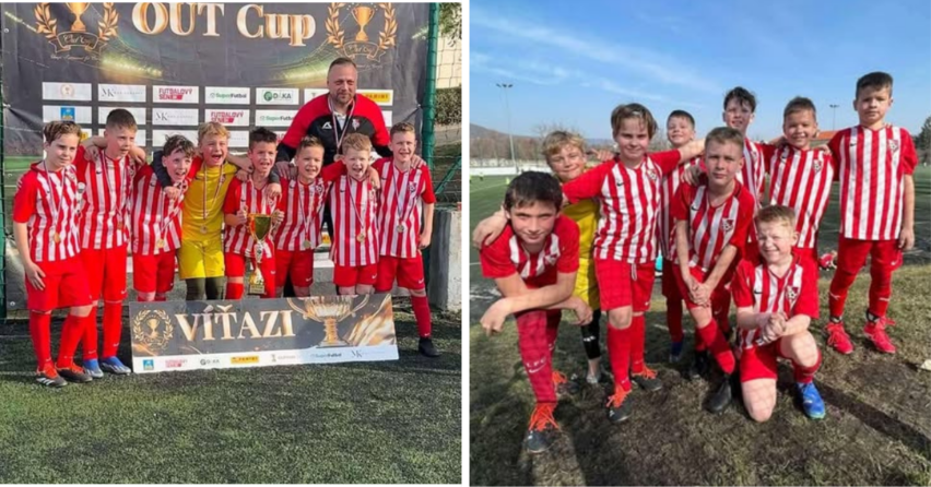 ŠKF Sereď U11 triumfovala v Bratislave a domov si odniesla víťazný pohár z OUT CUP-u