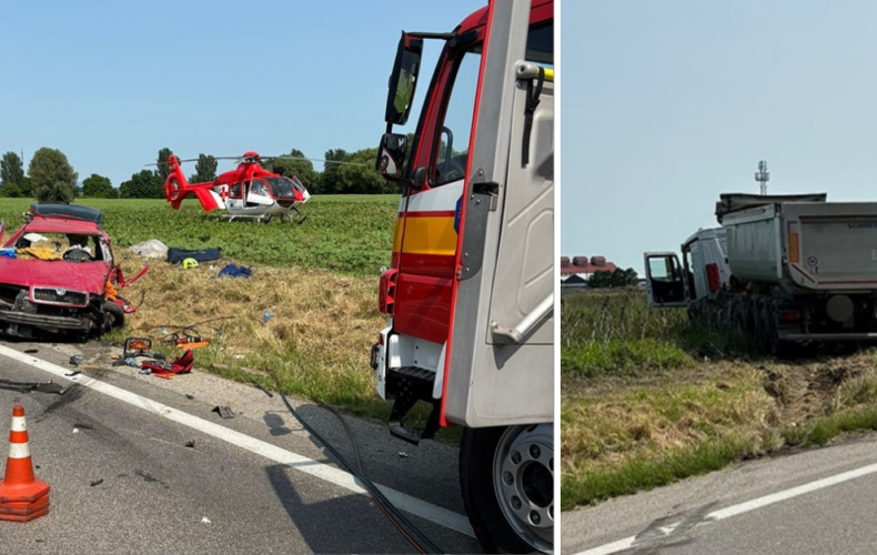 Tragická čelná zrážka osobného auta s nákladným pri Veľkej Mači si vyžiadala ľudský život