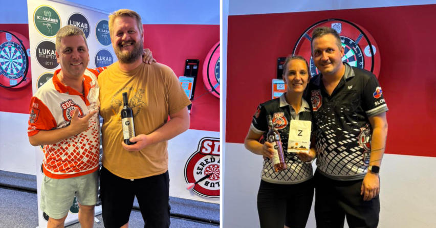 Ján Kršiak a Majka Kormančíková ovládli 1. kolo 9. sezóny Darts Clubu Sereď