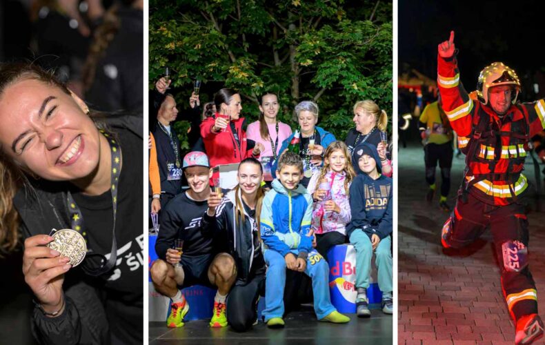 Magická športová noc rozhýbala Sereď. Premiérový Night Run prilákal až 500 bežcov a stovky fanúšikov, ktorí zaplnili ulice úžasnou energiou