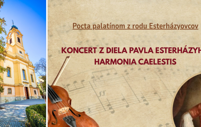 Sobotný koncert v Seredi vzdá hold palatínom z rodu Esterházyovcov