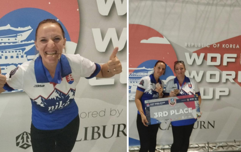 Mária Kormančíková z Darts Club Sereď so spoluhráčkou Martinou Súlovskou vybojovali bronz na majstrovstvách sveta v Soule