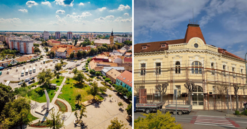 Na mestskom úrade v Seredi sa začala obnova budov. Mesto mení okná a zatepľuje podkrovia