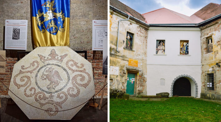 Vzácny historický fragment pôvodnej výzdoby kaštieľa je sprístupnený. Takto vyzerá mozaikový erb  grófa Karola Esterházyho